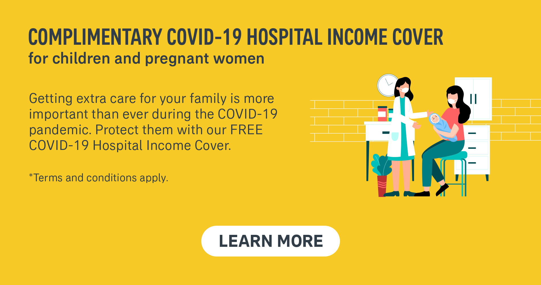 Complimentary Covid-19 Hospital Income Cover