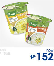 Knorr Hot Meals bundle from P168, now P152